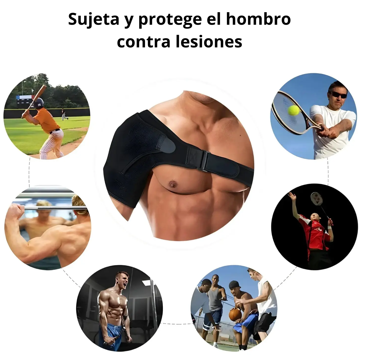 💪Hombrera de Compresión – Soporte, Estabilidad y Recuperación en Uno Solo