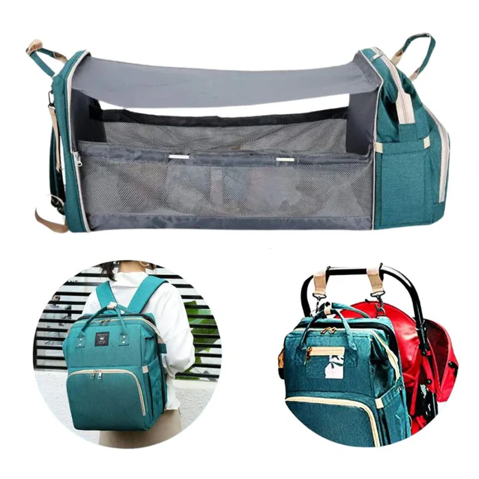 Mochila de maternidad versátil con cuna