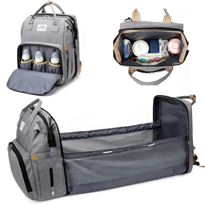 Mochila de maternidad versátil con cuna